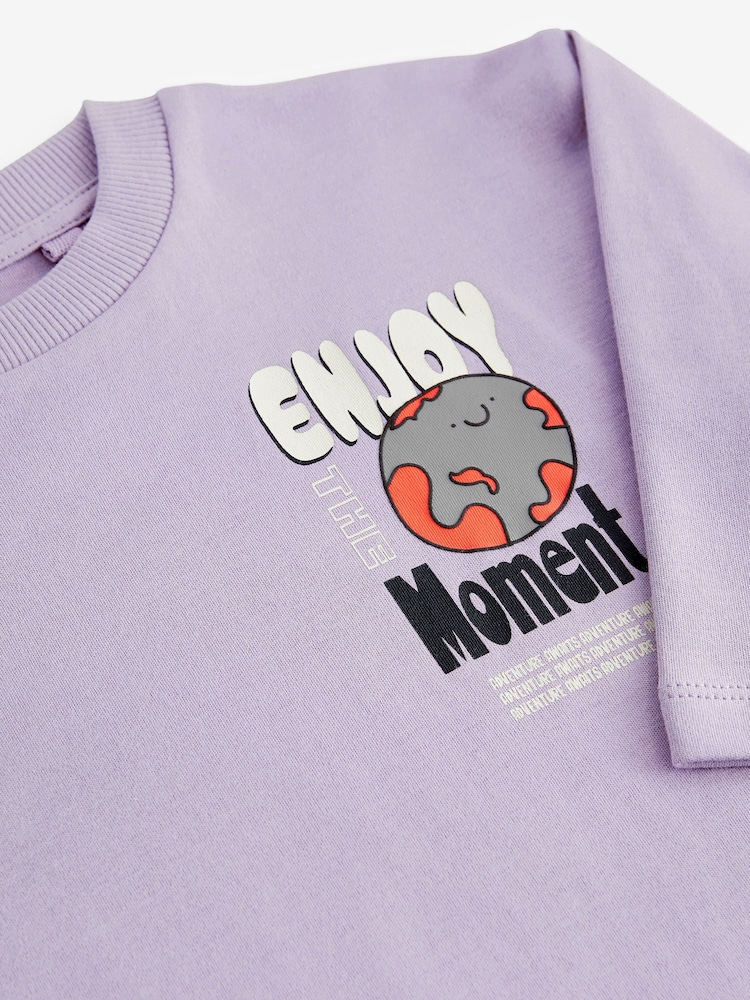 Lilac Purple Long Sleeve T-Shirt (3mths-7yrs) - Image 5 of 6