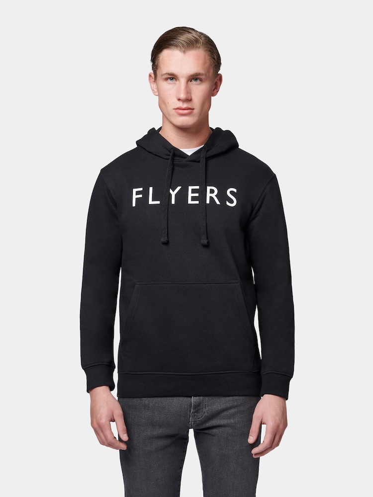 Flyers Classic Fit Mens Text Hoodie - Image 3 of 10