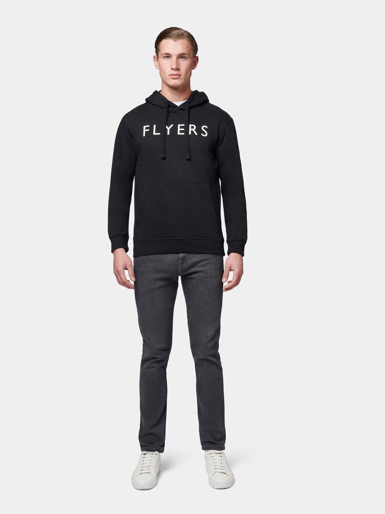 Flyers Classic Fit Mens Text Hoodie - Image 4 of 10