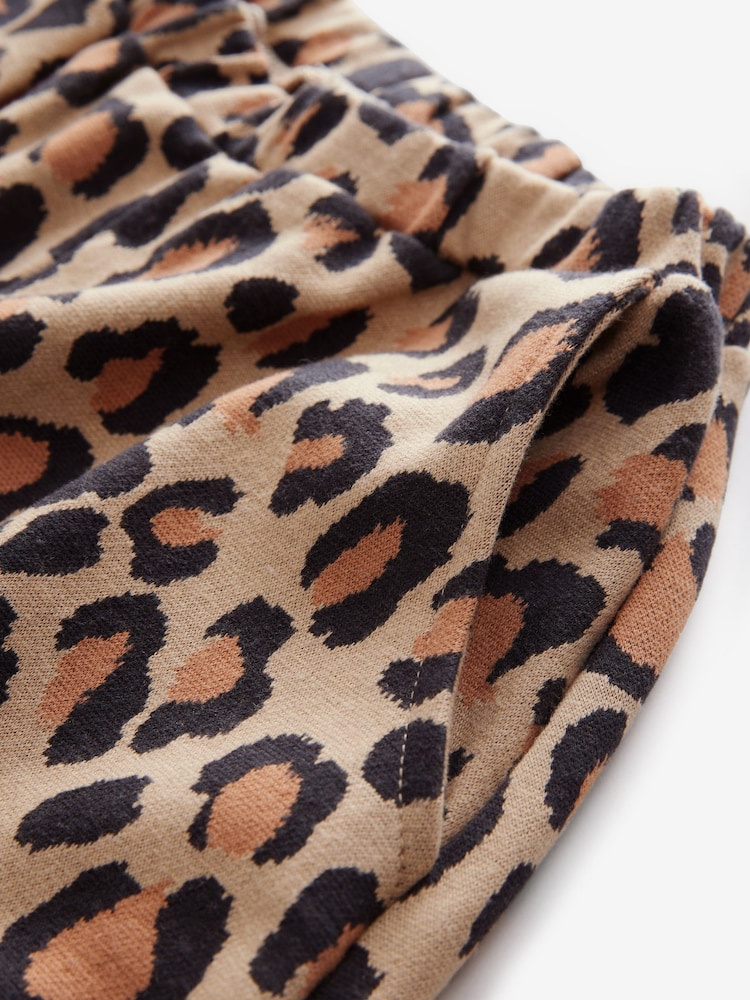 Animal Leopard Print Textured Barrel Leg Trousers (3mths-7yrs) - Image 8 of 8