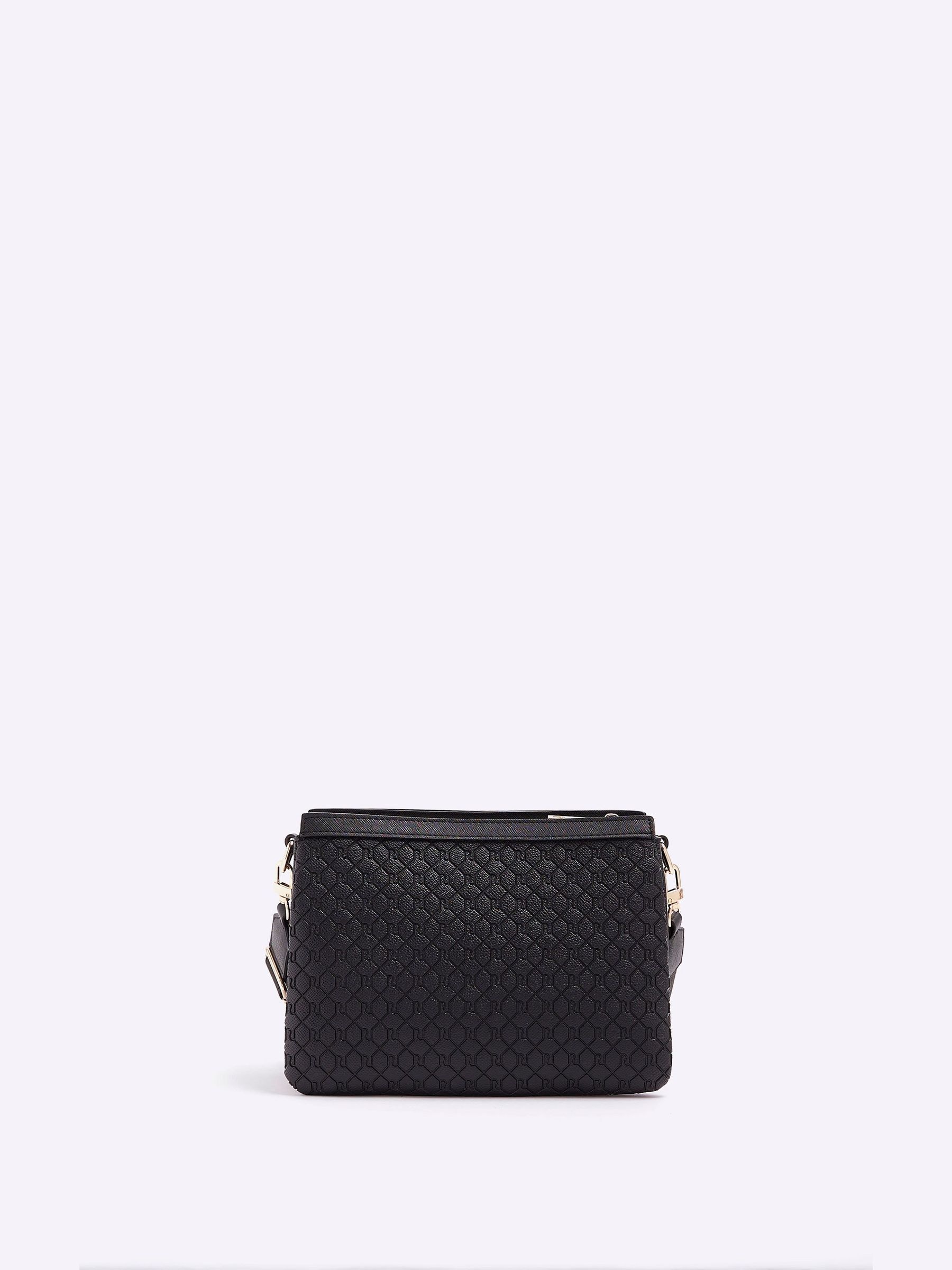 Buy River Island Black Monogram Tri Comp Cross Body Bag from Next Germany