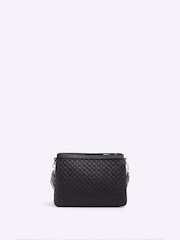 River Island Black Monogram Tri Comp Cross-Body Bag - Image 3 of 4