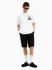 All Saints White Plateau Short Sleeve Crew Neck T-Shirt - Image 3 of 6