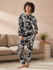 Black & White Tiger 100% Cotton Long Sleeve Pyjamas - Image 2 of 9