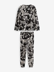 Black & White Tiger 100% Cotton Long Sleeve Pyjamas - Image 5 of 9