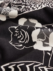 Black & White Tiger 100% Cotton Long Sleeve Pyjamas - Image 8 of 9