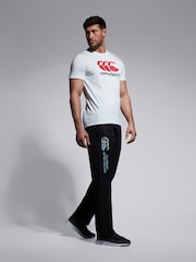 Canterbury Adult Mens Uglies Open Hem Stadium Black Joggers - Image 1 of 6
