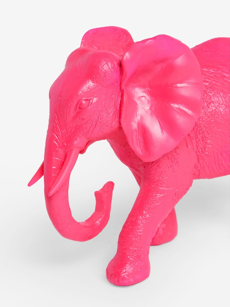 Pink Neon Elephant Ornament - Image 5 of 5 Pink Neon Elephant Ornament - Image 5 of 5