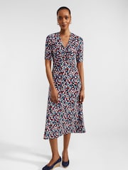 Hobbs Blue Petite Anela Dress - Image 1 of 4
