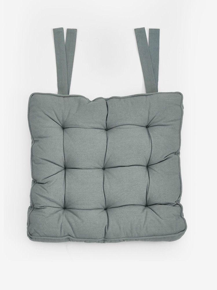 Gepolsterte Esszimmer-Sitzkissen aus 100 % Baumwolle im Leinen-Look - Bild 2 von 3 Gepolsterte Esszimmer-Sitzkissen aus 100 % Baumwolle im Leinen-Look - Bild 2 von 3