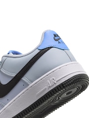 Nike Light Blue Air Force 1 Youth Trainers - Image 11 of 11