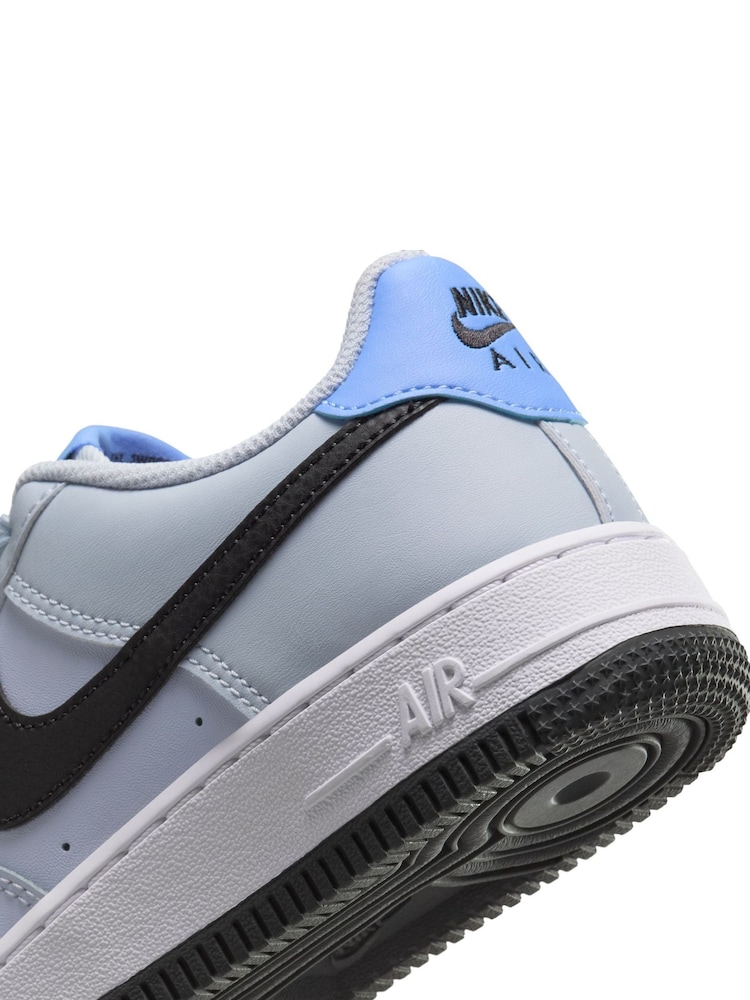 Nike Light Blue Air Force 1 Youth Trainers - Image 11 of 11