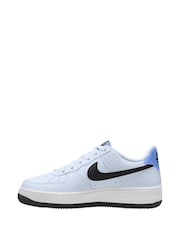 Nike Light Blue Air Force 1 Youth Trainers - Image 2 of 11