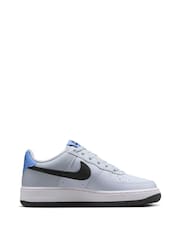 Nike Light Blue Air Force 1 Youth Trainers - Image 3 of 11