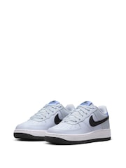Nike Light Blue Air Force 1 Youth Trainers - Image 5 of 11