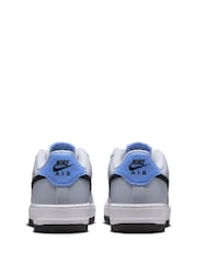 Nike Light Blue Air Force 1 Youth Trainers - Image 6 of 11
