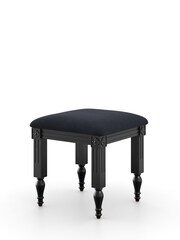 Feather & Black Black Casterton Wooden Dressing Table and Stool - Image 3 of 3