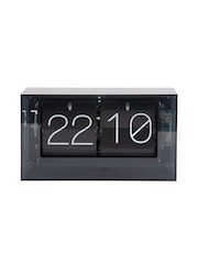 Karlsson Black Boxed Flip Table Clock - Image 1 of 4