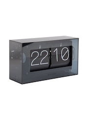 Karlsson Black Boxed Flip Table Clock - Image 2 of 4