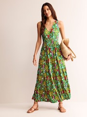 Boden Green Sylvia Jersey Maxi Tier Dress - Image 2 of 5