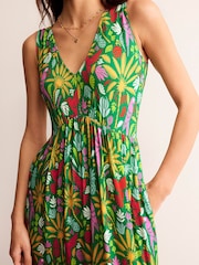 Boden Green Sylvia Jersey Maxi Tier Dress - Image 4 of 5