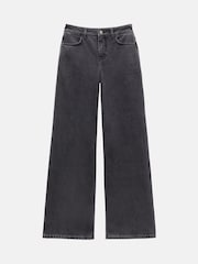Hush Grey Abi Wide Leg 100% Cotton Jeans - Image 5 of 5