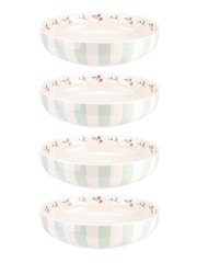 Cath Kidston Sage Feels Like Home Set of 4 Pasta Bowls - Image 2 of 5