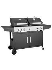 Callow Black Dual Fuel BBQ With Premium Cover and Rotisserie - Image 3 of 6