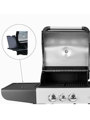 Callow Black Dual Fuel BBQ With Premium Cover and Rotisserie - Image 5 of 6