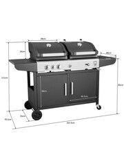 Callow Black Dual Fuel BBQ With Premium Cover and Rotisserie - Image 6 of 6