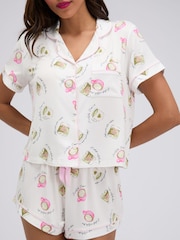 Boux Avenue White Matcha Modal Short Pyjamas Set - Image 4 of 6
