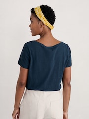 Seasalt Cornwall Blue Appletree T-Shirt - Image 2 of 4