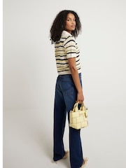 River Island Blue High Rise Slim Straight Jeans - Image 3 of 4