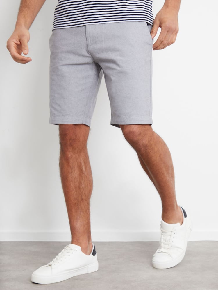 Grau - Threadbare Chinoshorts aus 100 % Baumwolle - Bild 1 von 4