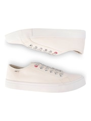 Regatta Cream Lady Marine Pump Canvas Trainers - Image 4 of 6