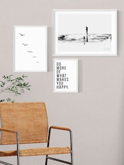 East End Prints White Scandi Wall Set - Image 1 of 1