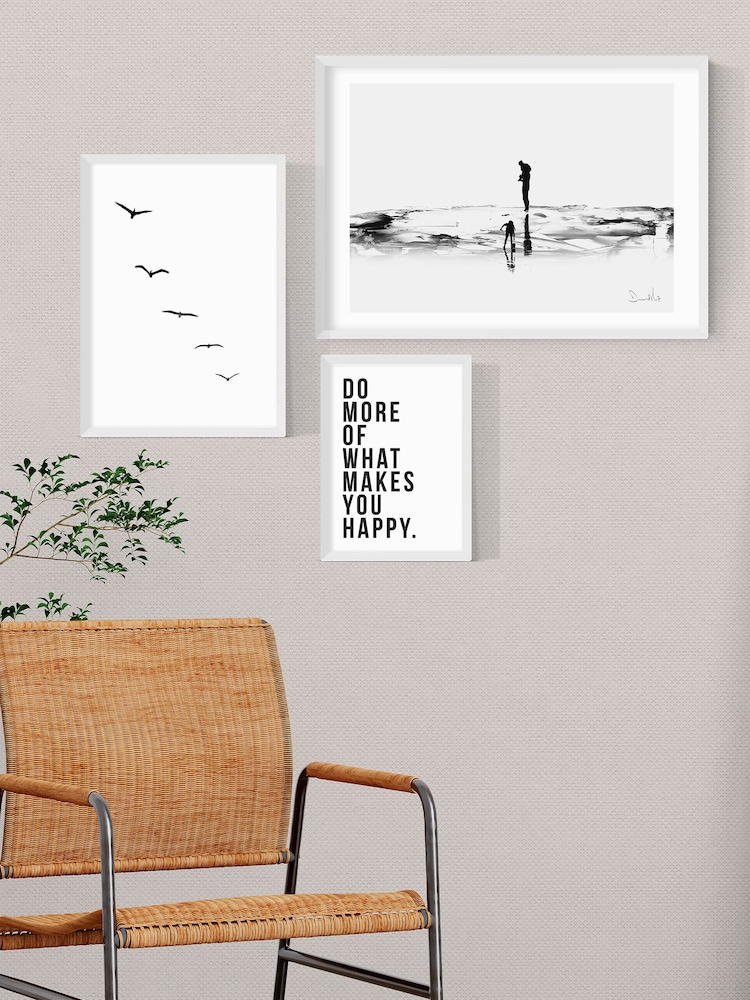 East End Prints White Scandi Wall Set - Image 1 of 1