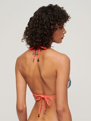 SUPERDRY Pink SUPERDRY String Triangle Bikini Top - Image 4 of 4