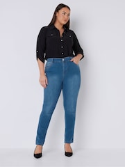 Evans Curve High Waisted Skinny Jeans - Image 3 of 5