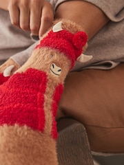 Hamish The Highland Cow Christmas Cosy Socks In Box - Image 2 of 4