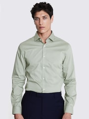 MOSS Green Slim Stretch Shirt - Image 1 of 4