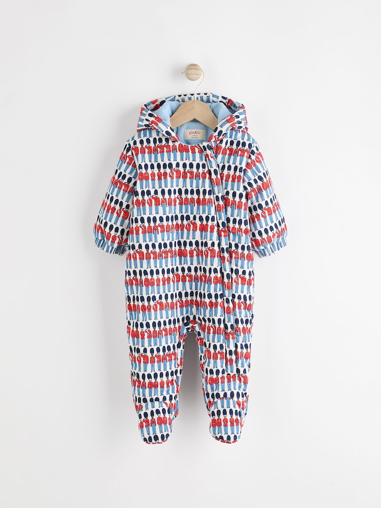 Cath Kidston Blue Solider Baby Corduroy All-In-One Pramsuit - Image 1 of 5