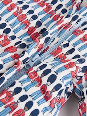 Cath Kidston Blue Solider Baby Corduroy All-In-One Pramsuit - Image 5 of 5