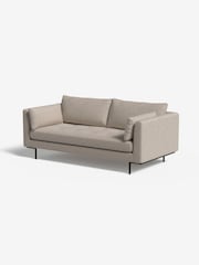 MADE.COM Textured Weave Natural Harlow 2 Seater Sofa - Image 1 of 3