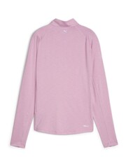 Puma Pink You-V Solid Womens Golf 1/4 Zip Pullover Jumper - Image 2 of 2