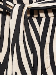 Mango Black Bow Printed Trousers - Image 6 of 6