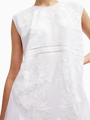 AllSaints White Audrina Emb Dress - Image 3 of 7