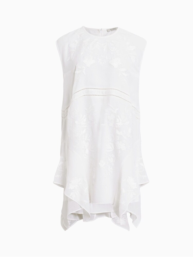AllSaints White Audrina Emb Dress - Image 7 of 7 AllSaints White Audrina Emb Dress - Image 7 of 7