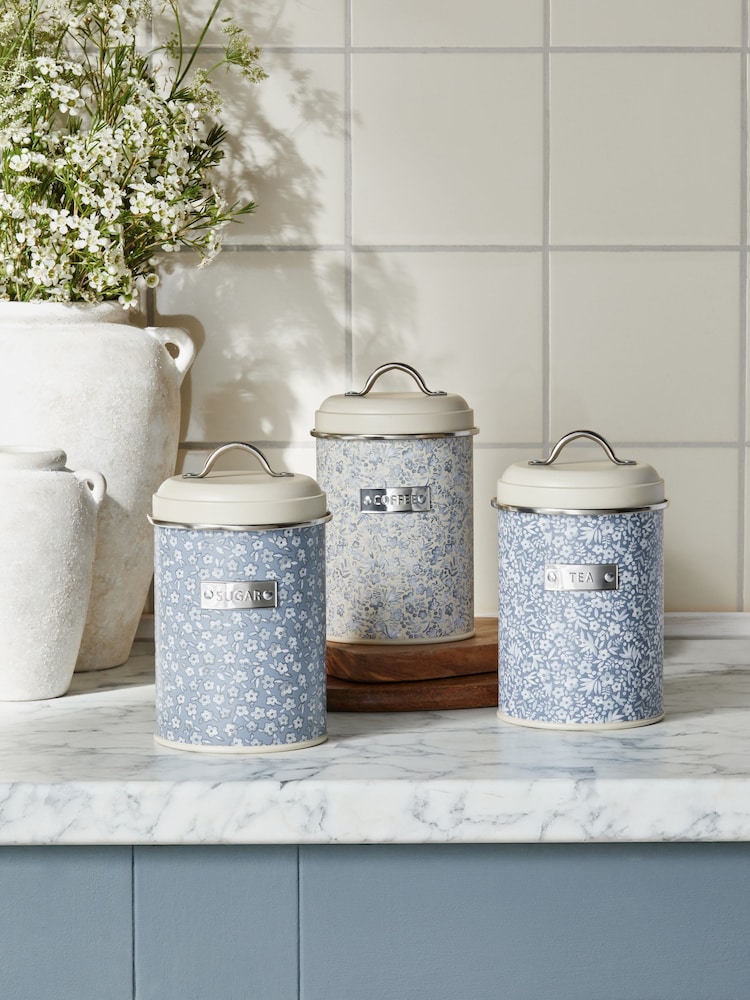 Set of 3 Cordelia Ditsy Floral Storage Tins - صورة 1 من 4