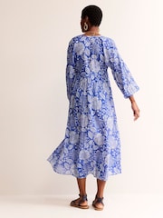 Boden Blue Sarah Maxi Kaftan Dress - Image 4 of 5